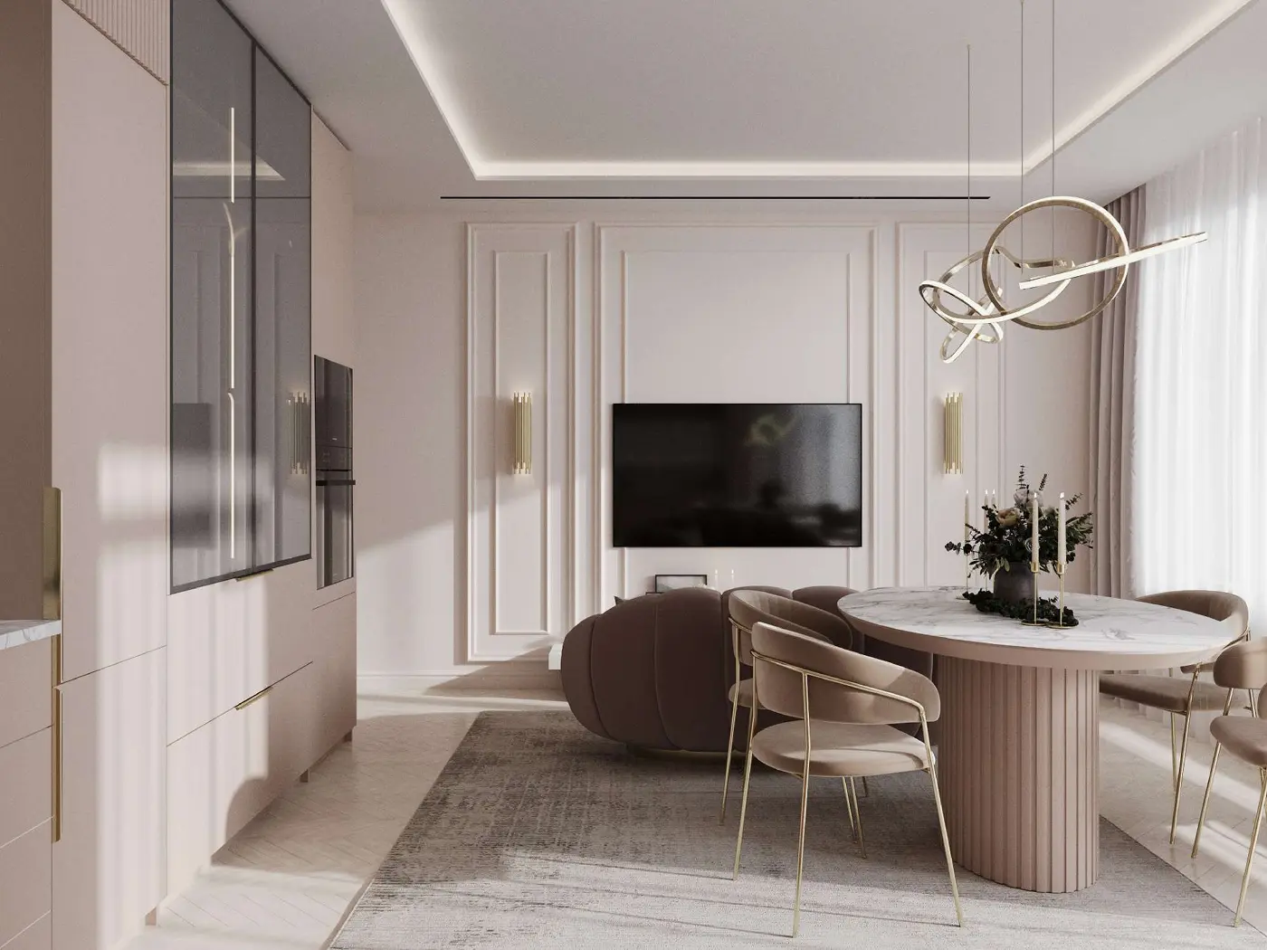 Design interior apartamente și penthouse-uri — lux și exclusivitate în fiecare detaliu