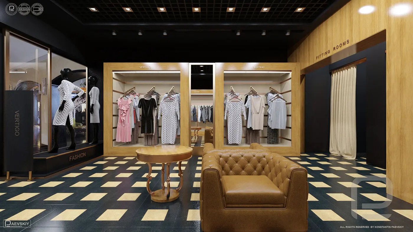 Design interior boutique-uri — un interior care vinde