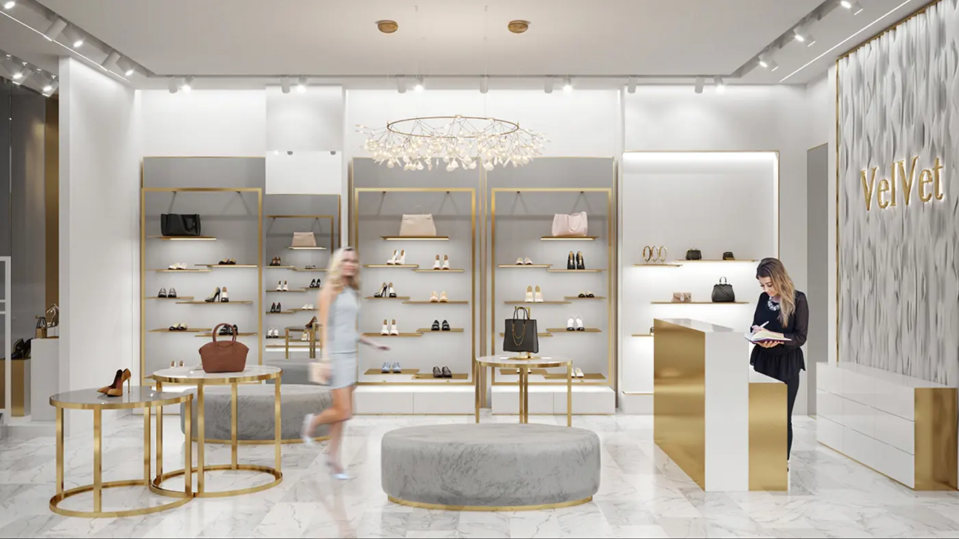 Design interior boutique-uri — un interior care vinde