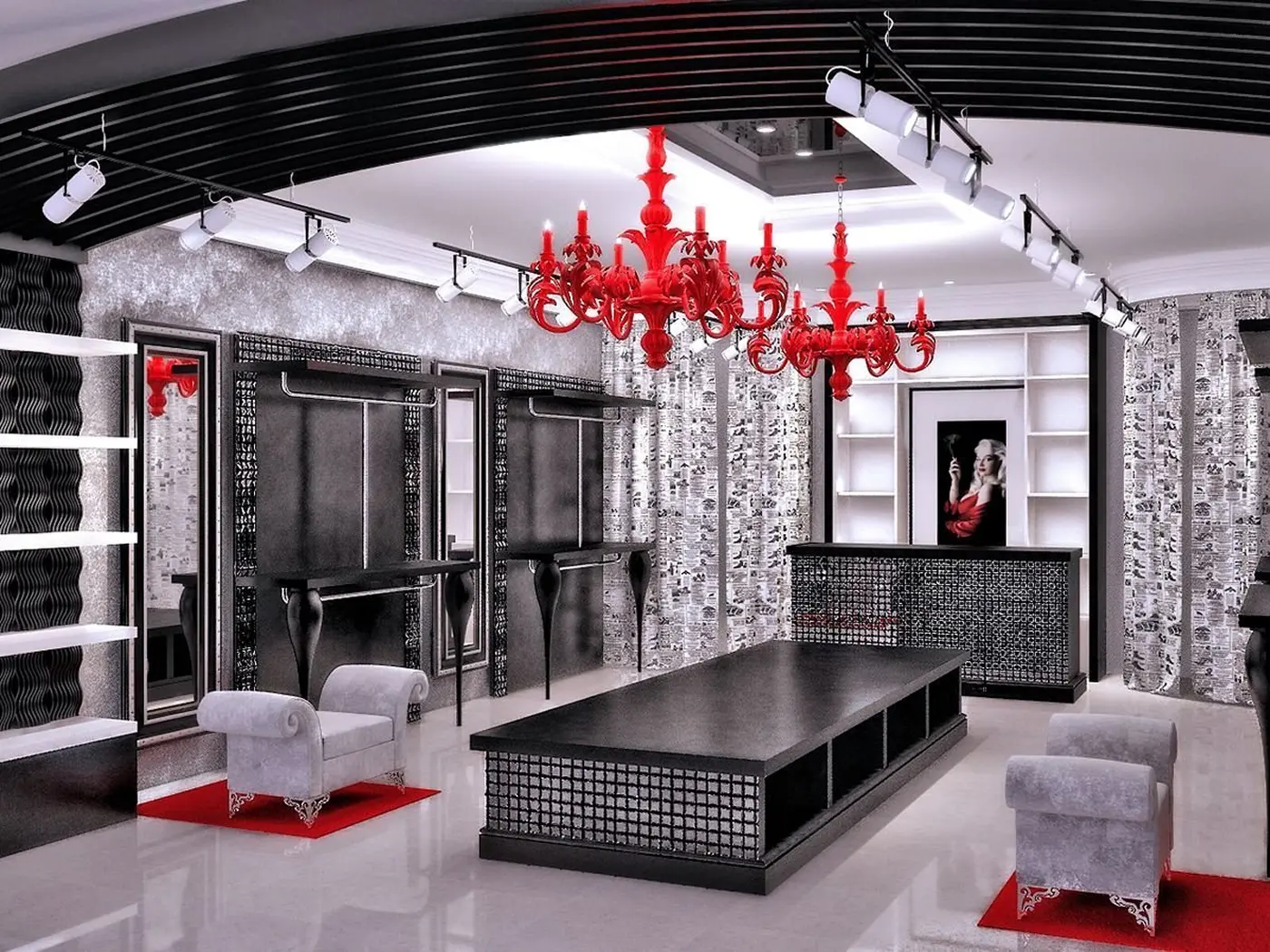 Design interior boutique-uri — un interior care vinde